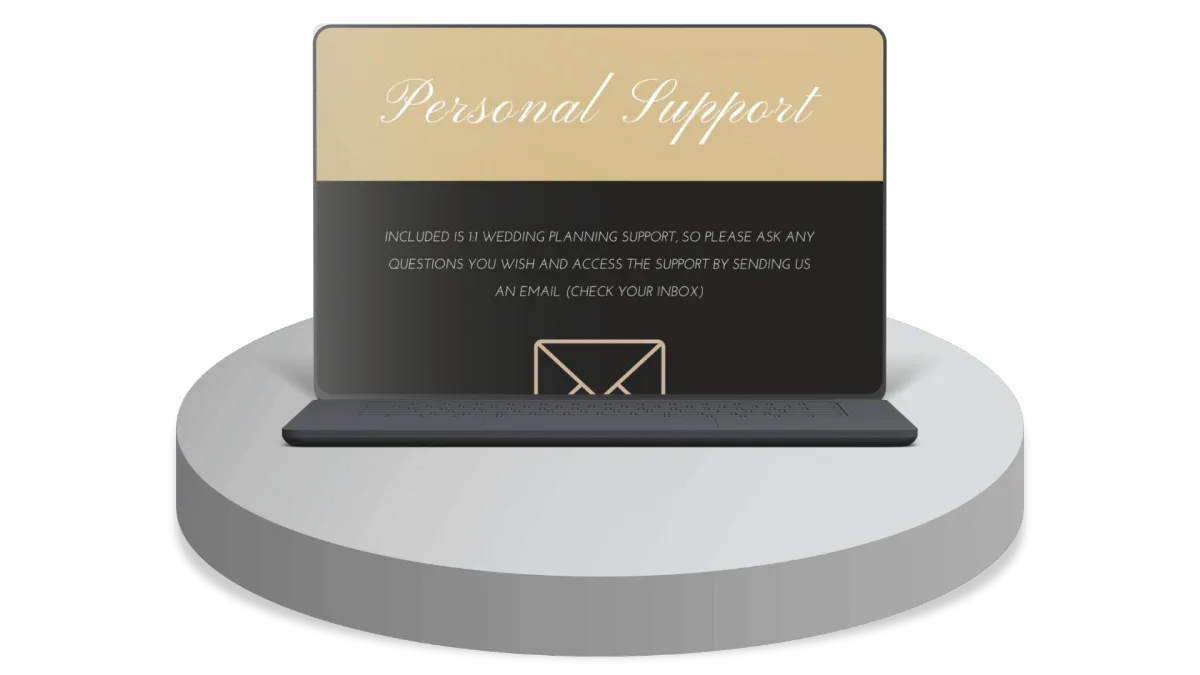 Personal 1:1 Wedding Planner Support
